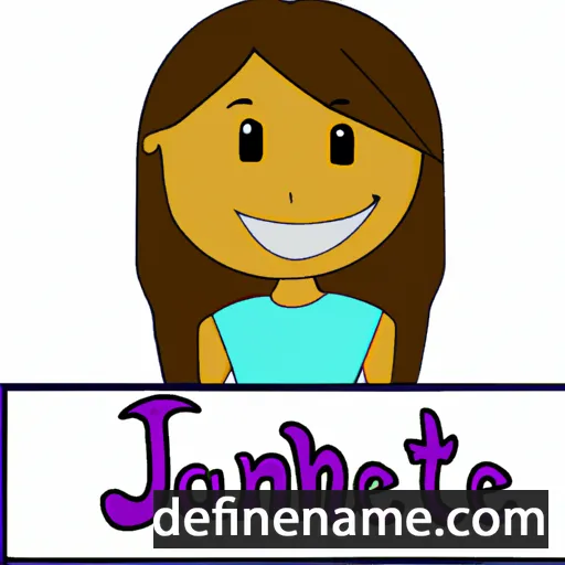 cartoon of the name Janeth