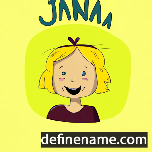 cartoon of the name Janīna