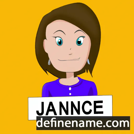 cartoon of the name Janice