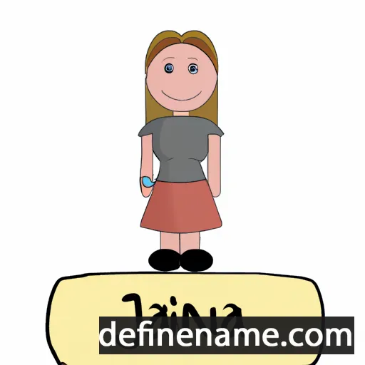 cartoon of the name Janina