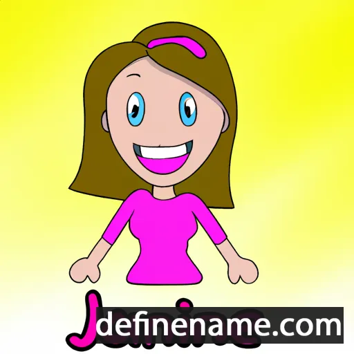 cartoon of the name Janine