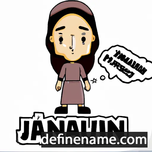 cartoon of the name Jannatul Ferdous