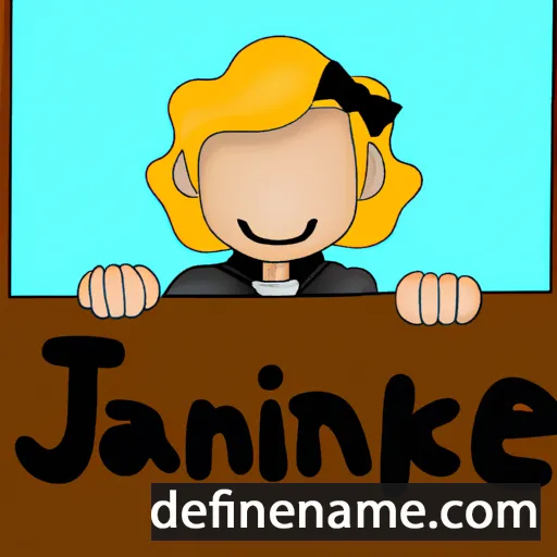 cartoon of the name Jannicke