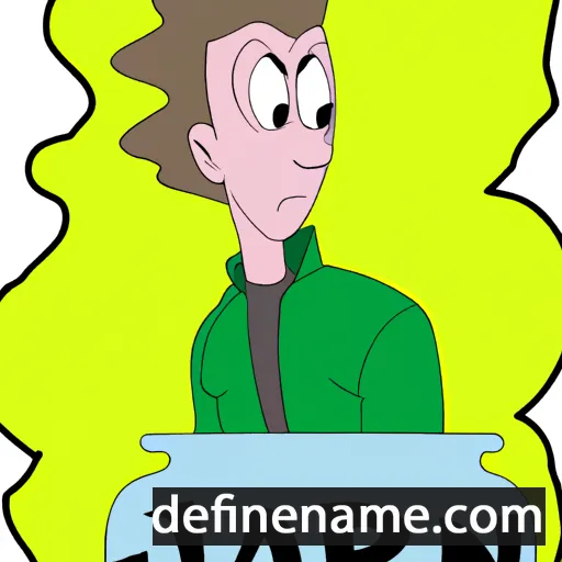 cartoon of the name Jaron