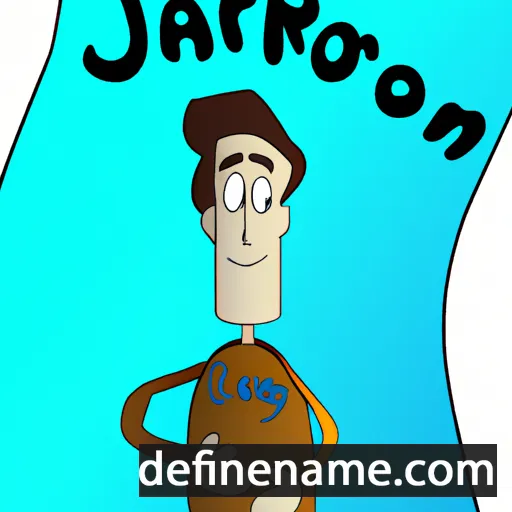 cartoon of the name Jaron