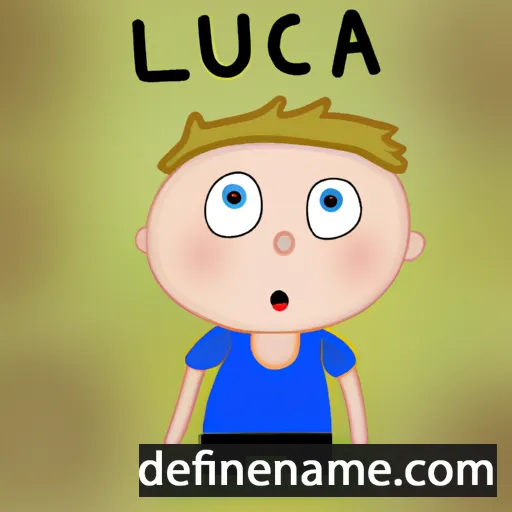 cartoon of the name Łuca