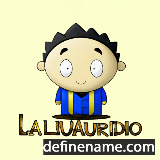 cartoon of the name Llauriano