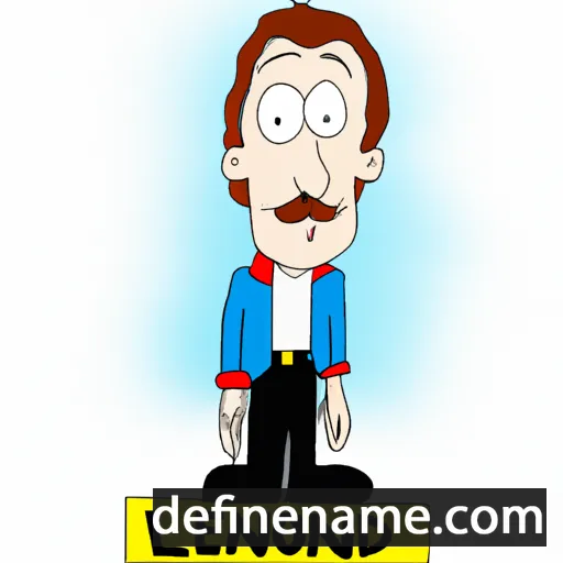 cartoon of the name Lleonard