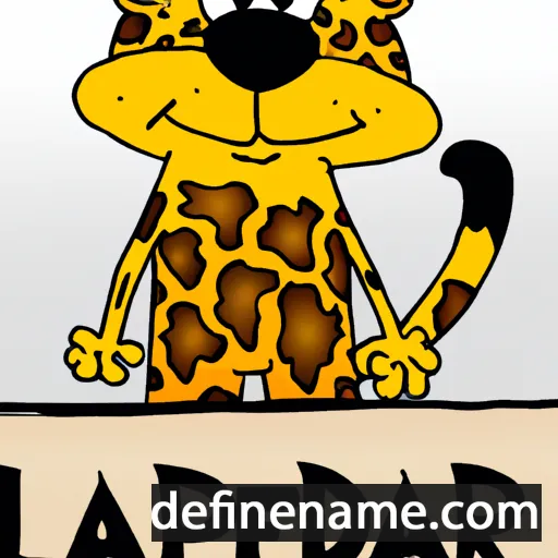 Lleopard cartoon