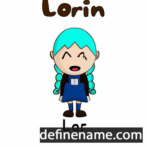 cartoon of the name Llorián