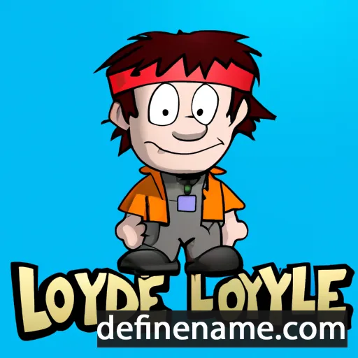 cartoon of the name Lloyde