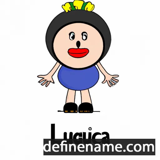 cartoon of the name Lluçana