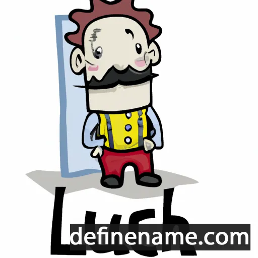 cartoon of the name Lluch