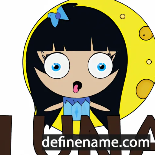 cartoon of the name Lluna