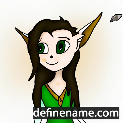 cartoon of the name Lórien