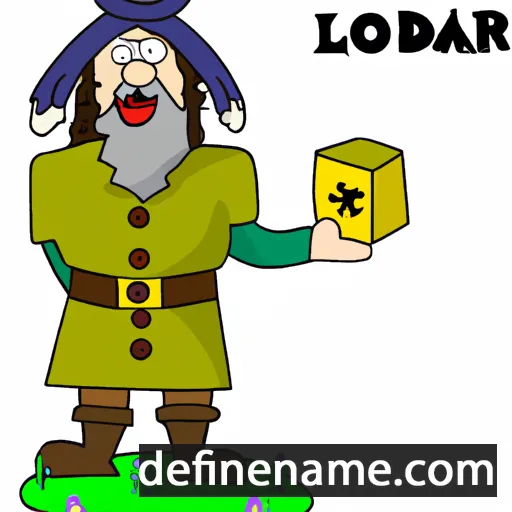 cartoon of the name Løðar