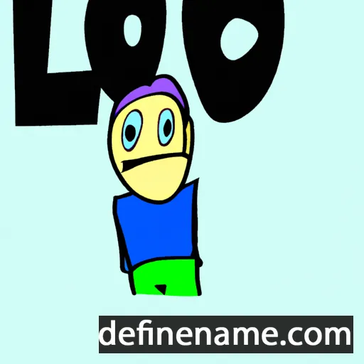 cartoon of the name Lo