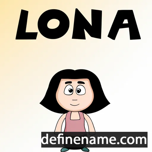 cartoon of the name Lobna