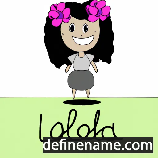 cartoon of the name Loélia