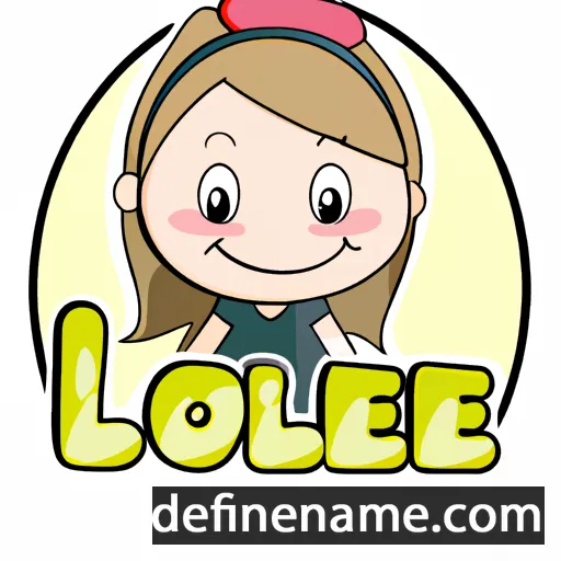 cartoon of the name Loélie