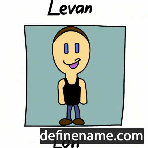 cartoon of the name Loévan