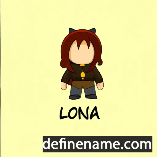 cartoon of the name Loena