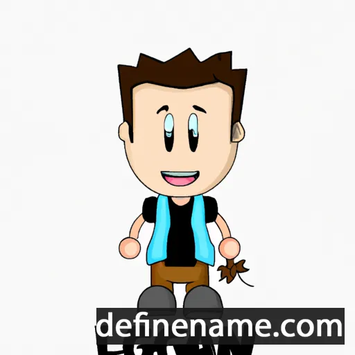 cartoon of the name Logann