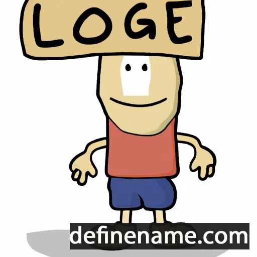 cartoon of the name Loge