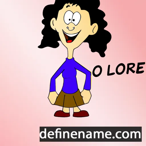 cartoon of the name Lohralee