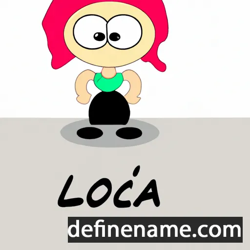 cartoon of the name Loïca