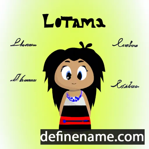 cartoon of the name Loimata