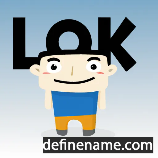 cartoon of the name Lok