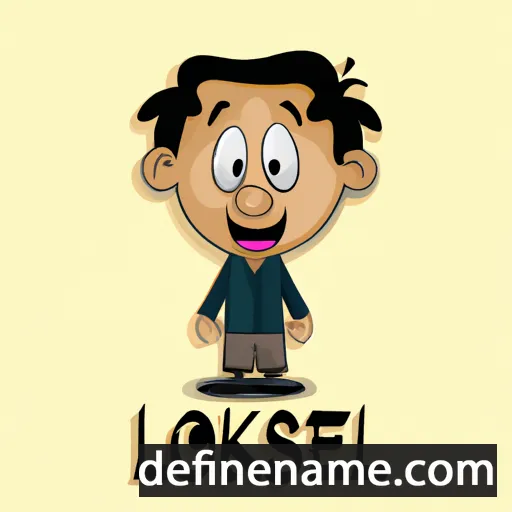 cartoon of the name Lokesh