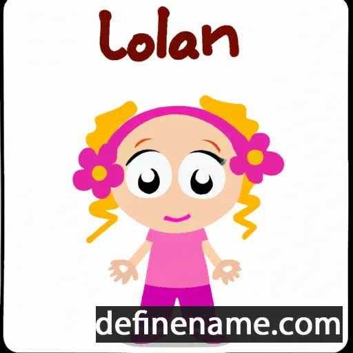 cartoon of the name Lolani