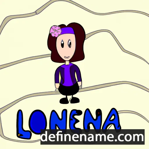 cartoon of the name Lolena