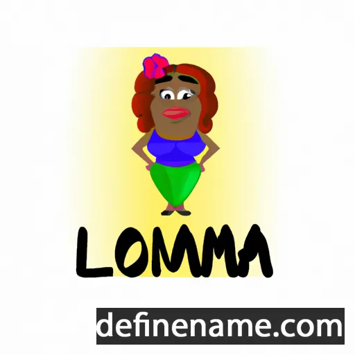 cartoon of the name Loloma