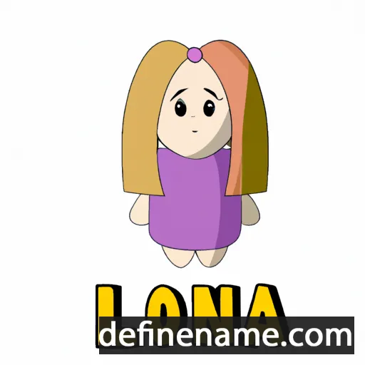 cartoon of the name Lona