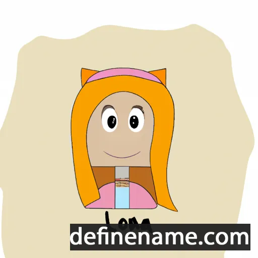 cartoon of the name Lona