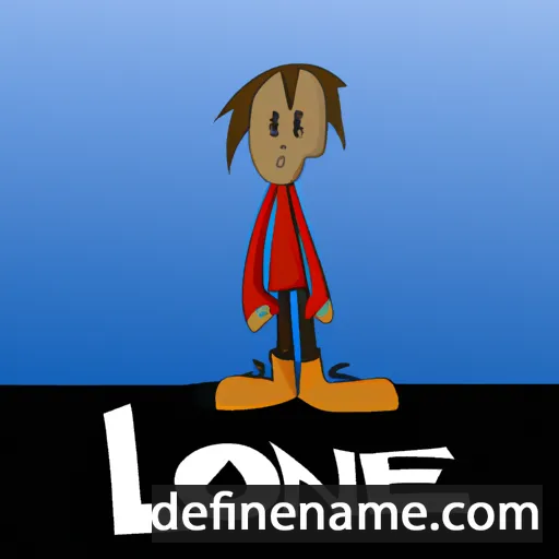 cartoon of the name Lonel