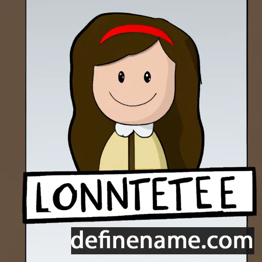 cartoon of the name Lonette