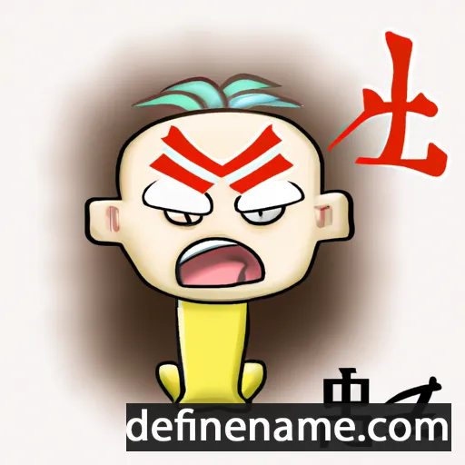 cartoon of the name Longfei