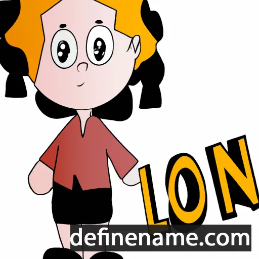 cartoon of the name Loni