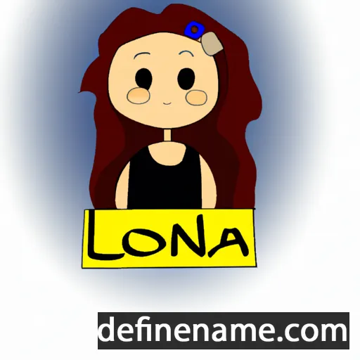 cartoon of the name Lonia