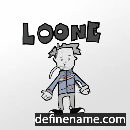 cartoon of the name Lonie