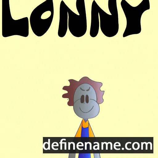 cartoon of the name Lonnye