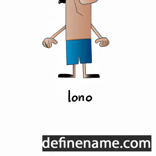 cartoon of the name Lono