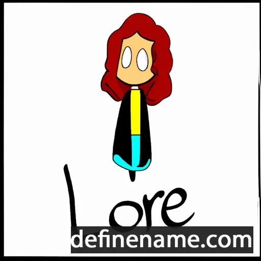 cartoon of the name Lonore