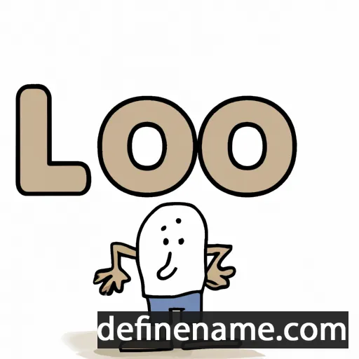 cartoon of the name Loo