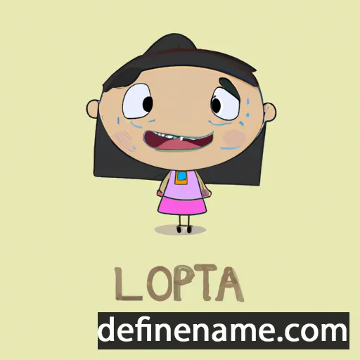 cartoon of the name Lopeitza