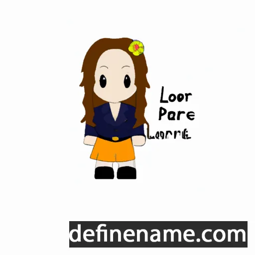 cartoon of the name Loralei